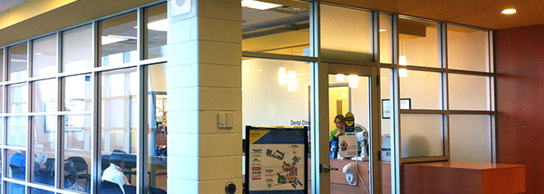 An outside view of the Dental Clinic entrance
