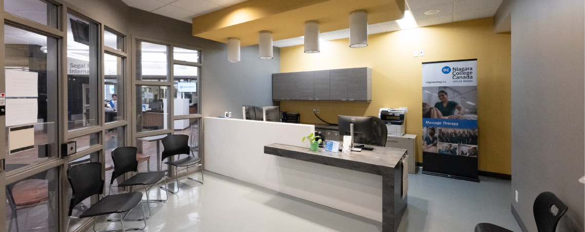 Massage Clinic Reception Area