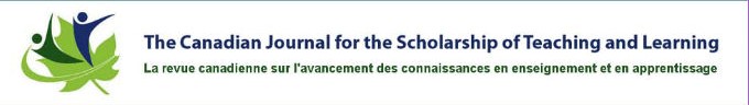 The Canadian Journal for the Scholarship of Teaching and Learning logo