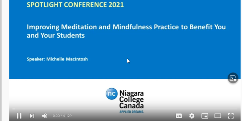 Thumbnail preview of the Improving Meditation and Mindfulness Practice to Benefit You and Your Students video