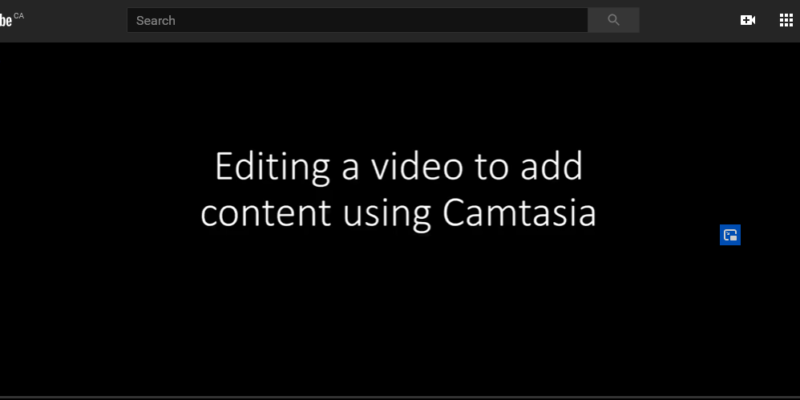 Thumbnail preview of the Editing a Video to Add Content Using Camtasia video