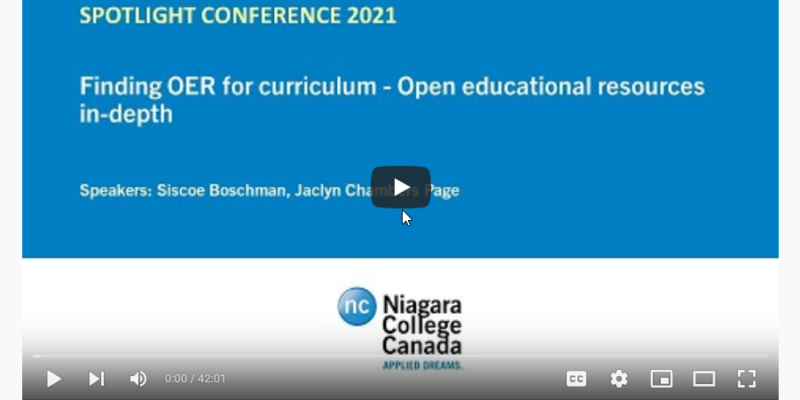 Thumbnail preview of the Finding OER for curriculum – Open educational resources in-depth video