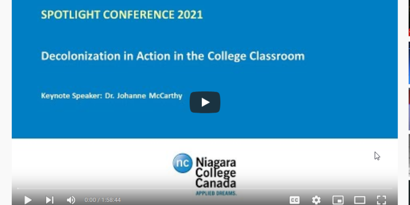 Thumbnail preview of the Keynote: Decolonization in Action in the College Classroom video