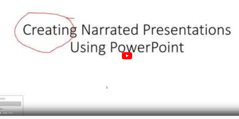 Thumbnail preview of the Creating Narrated Presentations Using PowerPoint video