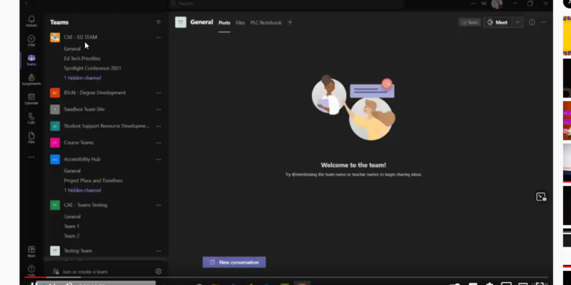 Thumbnail preview of the Accessing Teams Meeting Recordings video