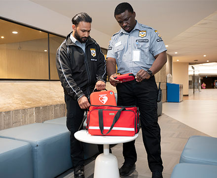 Automatic External Defibrillators (AEDs) and Naloxone kits