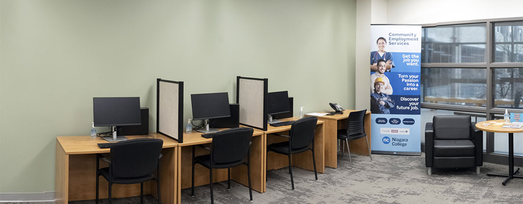 Resource centre with computers