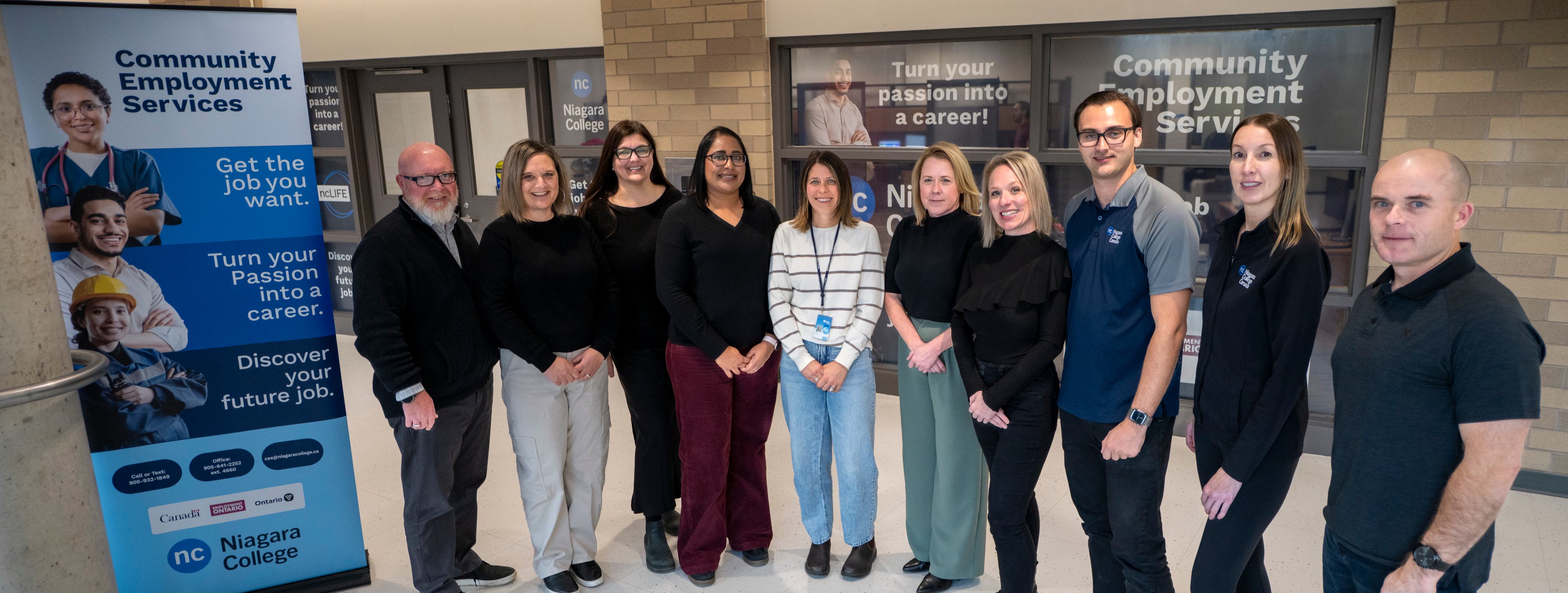 A group shot of the CES team