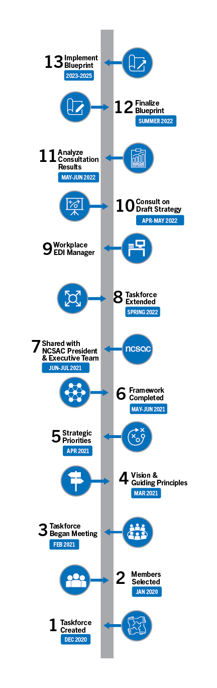 EDI Timeline of Achievements