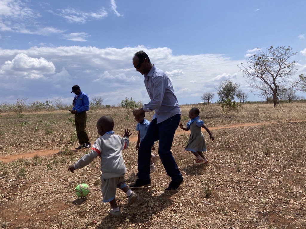 People playing soccer