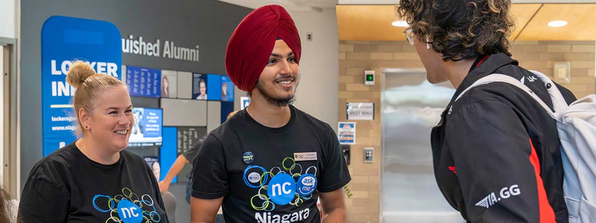 students wearing NC t-shirts and ask me badge