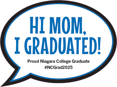 Convocation - Hi Mom Speech Bubble