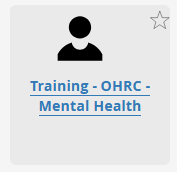 The OHRC Training Module on MyNC
