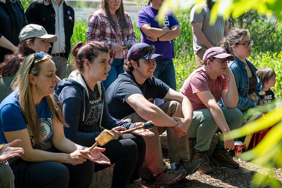 Indigenous Education (IE) gathering at NOTL IE gardens.
