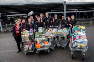Members of Junior Culinary Team Canada stock up on ingredients they will need for their Culinary Olympics recipes at the Metro in Erfurt, Germany.