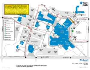 Welland Campus map