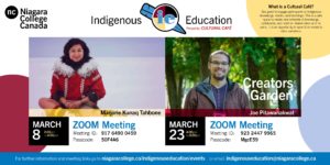 Indigenous Education's Cultural Cafe poster for March 2021.