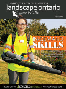 Landscape Ontario's February 2021 magazine cover