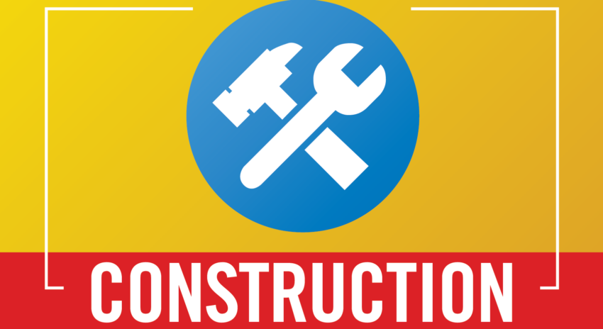 construction alert graphic