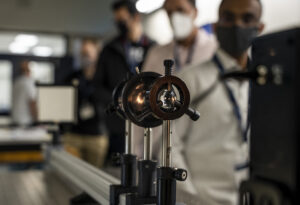 High tech equipment in an optics lab