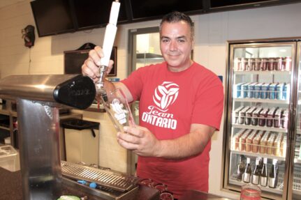 Danny Cvetanovic - NCSAC - Canada Games beer glass