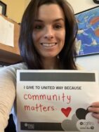 United Way sign - Kimberly Mikalauskas