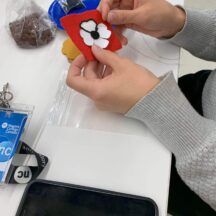 Indigenous Ed beaded poppy workshop