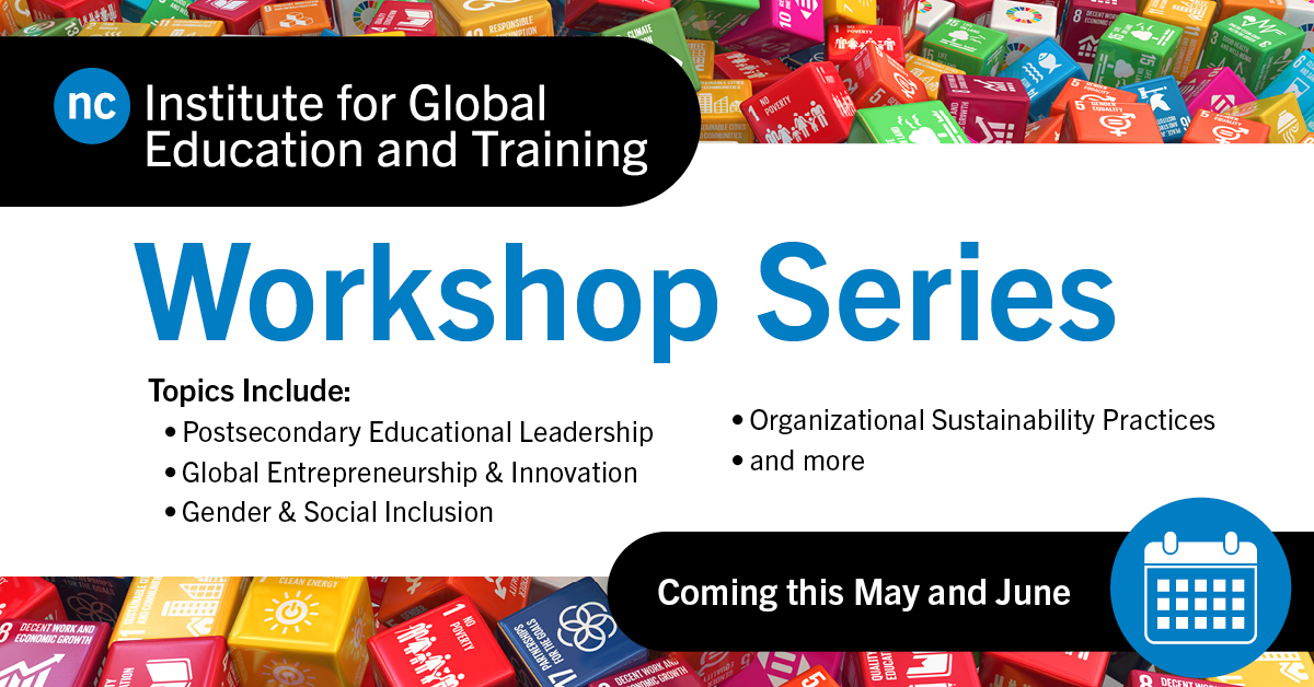 Join us for Niagara College’s Institute for Global Education & Training inaugural workshop series