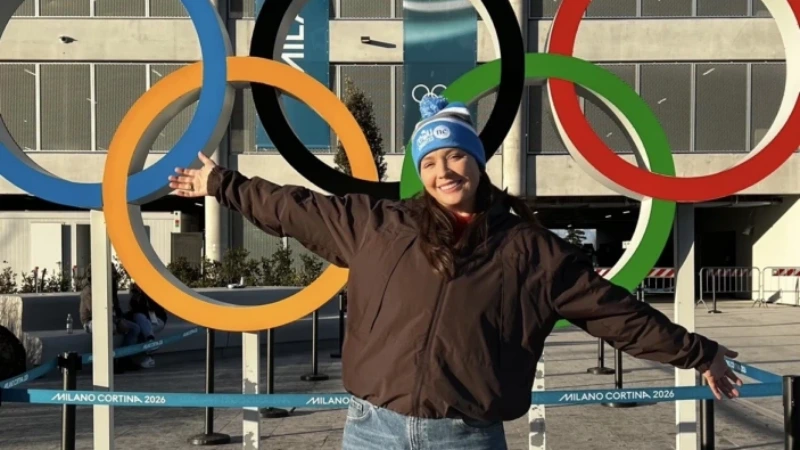 Alumna takes TikTok content to the Winter Olympics stage