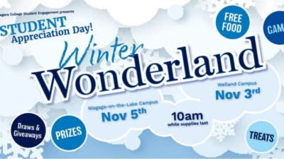 Step into Winter Wonderland and celebrate Student Appreciation Day, Nov. 3 and 5 Step into Winter Wonderland and celebrate Student Appreciation Day, Nov. 3 and 5