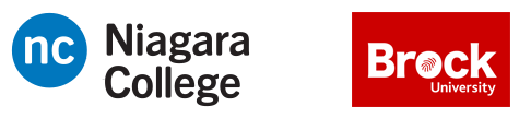 Niagara College and Brock logos