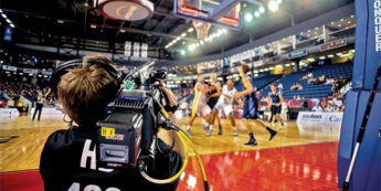 Student films basketball game