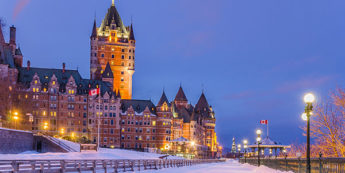 A view of Quebec City in winter