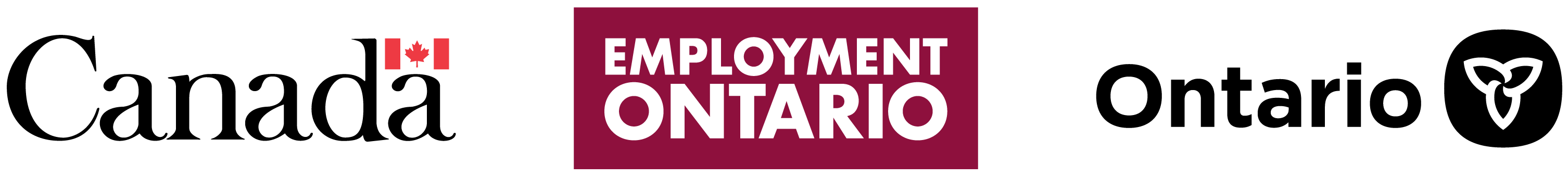 Logos of Government of Canada, Employment Ontario, Province of Ontario