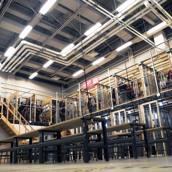 Students working in electrical lab