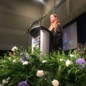 Sarah Greig podium